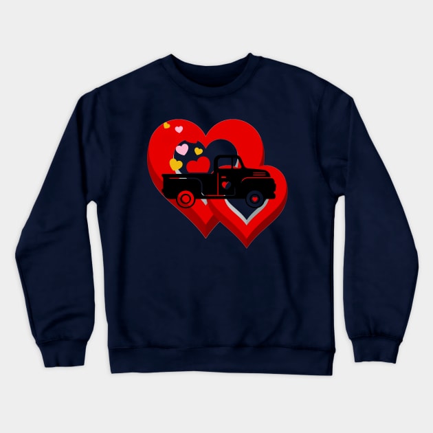 Truck Love Crewneck Sweatshirt by ShubShank